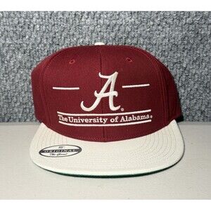 University Of Alabama Hat Crimson Tide Snapback Cap Burgundy Cap Brand New OSFM